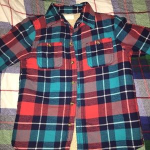 Boys lined flannel shirt